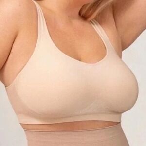 Trukind Daily Comfort Wirefree Shaper Bra Black XL Seamless Smoothing Comfort